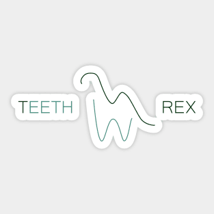 Teeth Rex Sticker